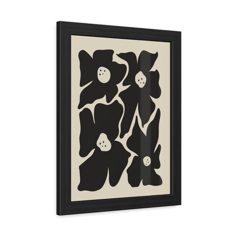Boho Floral 1 - Framed Poster - Modern Wall Art for Home Decor