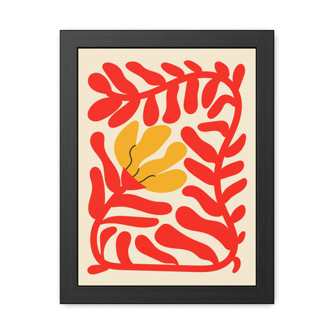 Italian Kitch 7 - Vibrant Floral Framed Poster – Modern Wall Art for Home Decor
