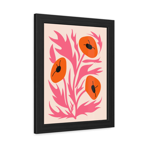 Marinda 3 - Vibrant Floral Framed Poster - Modern Art Print for Home Decor