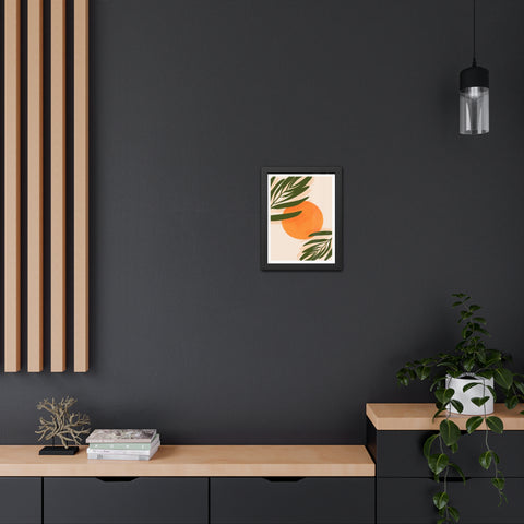 Agora 1 - Tropical Sunset Framed Poster - Modern Wall Art for Home Decor