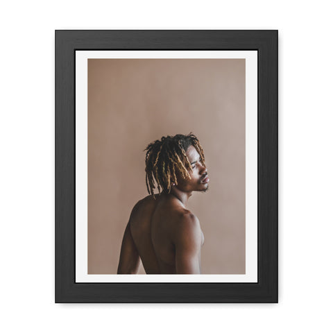 Male Portrait 3 - Elegant Framed Poster - Artistic Male Portrait for Modern Home Decor