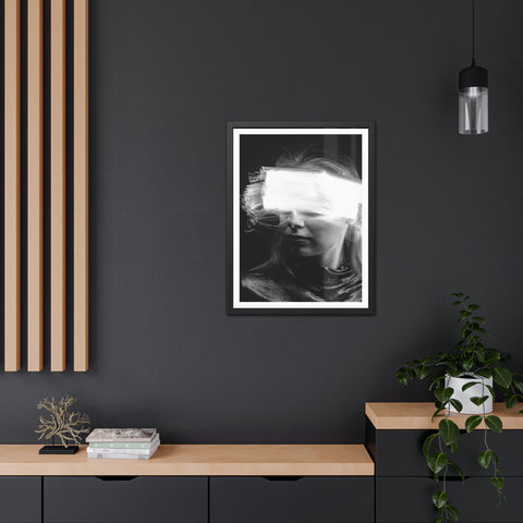 Flash of light - Portrait - Abstract Framed Poster - Modern Wall Art for Creative Spaces
