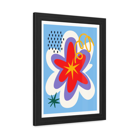 Natural Formation 9 - Vibrant Abstract Flower Framed Poster – Modern Wall Art for Home Decor