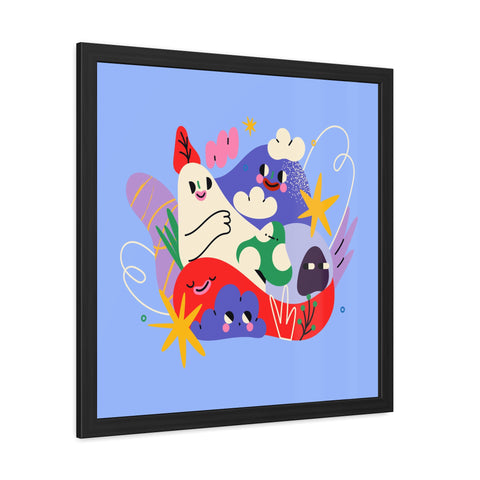Fun Land 2 - Colorful Whimsical Framed Poster - Fun Wall Art for Playful Spaces