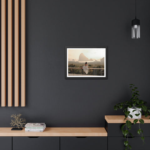 The View - Serene Landscape Framed Poster - Tranquil Nature Wall Art for Home Décor