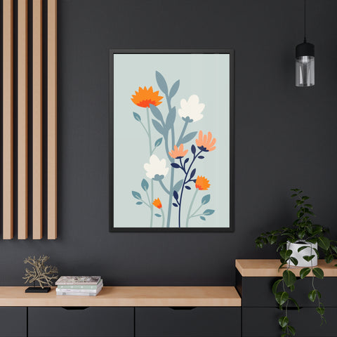 Floral Growth 1 - Framed Poster - Aesthetic Wall Art for Home Decor