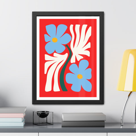 Natural Formation 3 - Vibrant Floral Framed Poster - Modern Home Decor Art