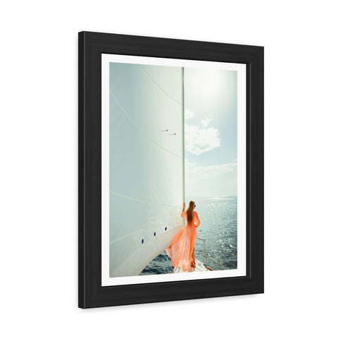 On the boat 1 - Sailing Dream Framed Poster - Nautical Wall Art for Ocean Lovers