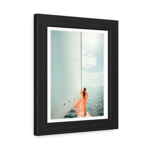 On the boat 1 - Sailing Dream Framed Poster - Nautical Wall Art for Ocean Lovers