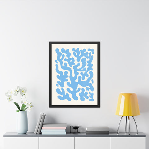 Natural Formation 1 - Ocean-Inspired Framed Poster - Abstract Coral Design for Home Decor
