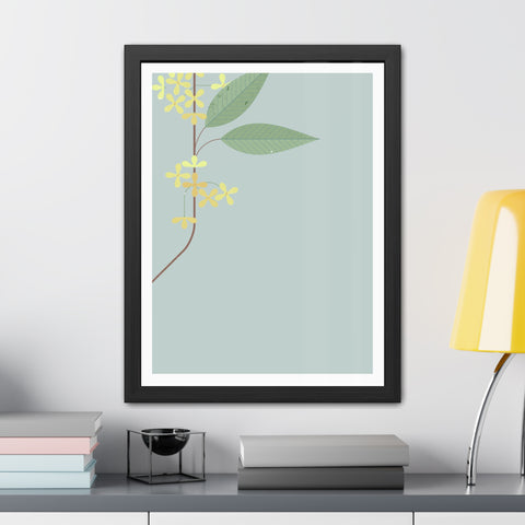 Botanical Gradual 1 - Framed Poster - Elegant Floral Art for Home Décor