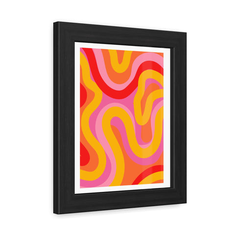 Natural Formation 5 - Vibrant Abstract Framed Poster - Funky Wall Art for Home Decor