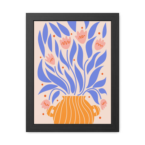 Marinda 1 - Vibrant Floral Framed Poster - Modern Home Decor