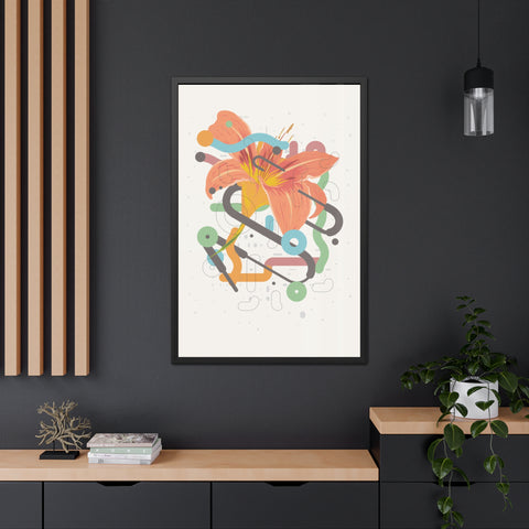 Lavish 4 - Vibrant Floral Art Framed Poster - Modern Home Decor
