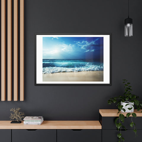 Coastal Lightshift - Framed Poster - Ocean View Wall Art for Beach Lovers