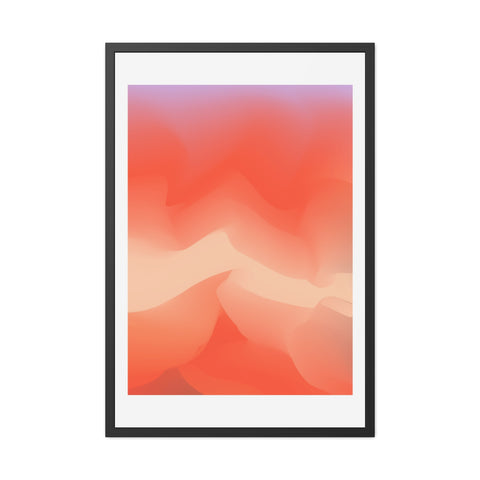 Spiritual 3 - Abstract Sunset Framed Poster - Modern Wall Art for Home Decor