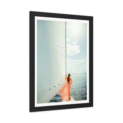 On the boat 1 - Sailing Dream Framed Poster - Nautical Wall Art for Ocean Lovers