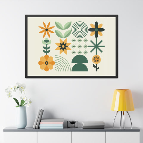 Farmhouse 2 - Botanical Framed Poster - Modern Floral Art for Home Decor