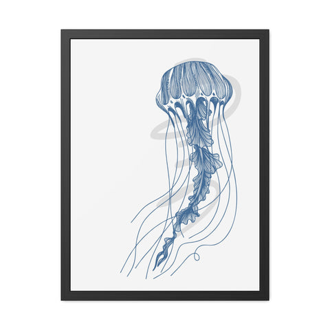 Marine Life 3 - Coastal Crab Framed Poster - Nautical Wall Art for Ocean Lovers, Beach Decor