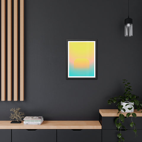 Sunrise 1 - Abstract Gradient Framed Posters - Modern Wall Art for Home Decor