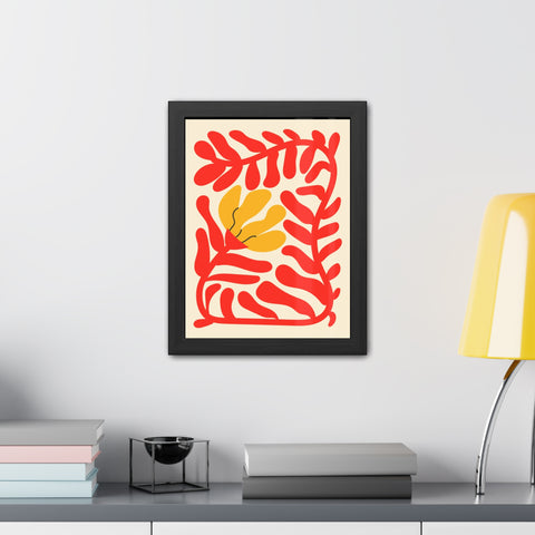 Italian Kitch 7 - Vibrant Floral Framed Poster – Modern Wall Art for Home Decor