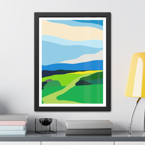 Scapes 2 - Vibrant Landscape Framed Poster - Modern Wall Art for Home Décor