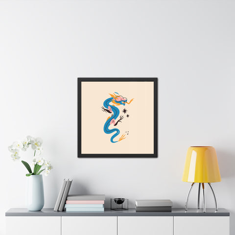 Dragon 2 - Vibrant Dragon Art Framed Posters for Home Décor