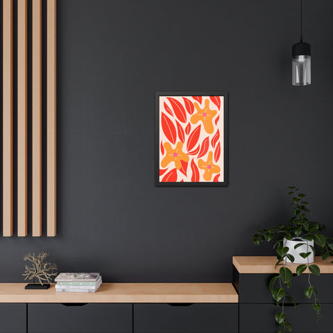 Marinda 2 - Vibrant Floral Framed Poster for Home Decor