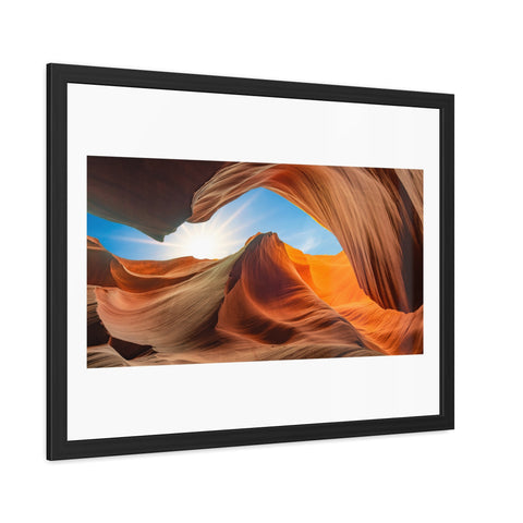 Rock Formation 2 - Desert Landscape Framed Poster - Stunning Canyon Art Decor for Home