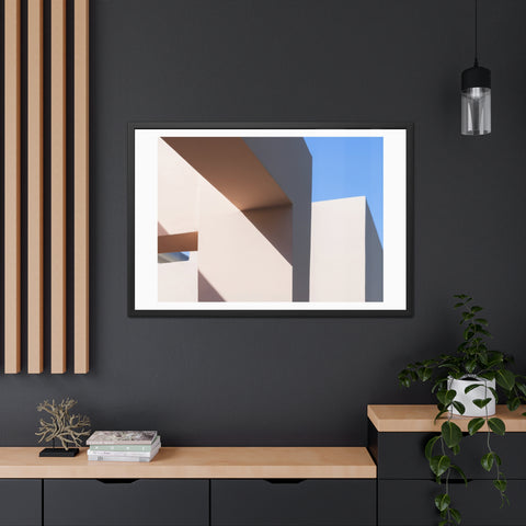Light and Shadow - Modern Framed Poster – Abstract Architectural Design for Home Decor