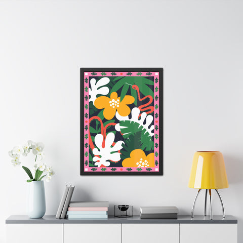 Amazon 3 - Tropical Botanical Framed Poster - Vibrant Jungle Art for Home Decor