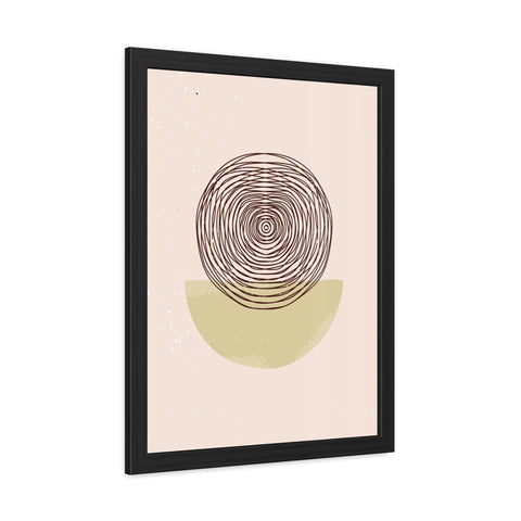 Blend 3 - Minimalist Framed Poster - Abstract Circular Design for Modern Decor