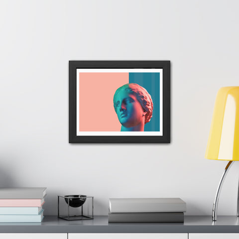 Look - Modern Art Framed Posters - Abstract Head Sculpture Decor for Home & Office