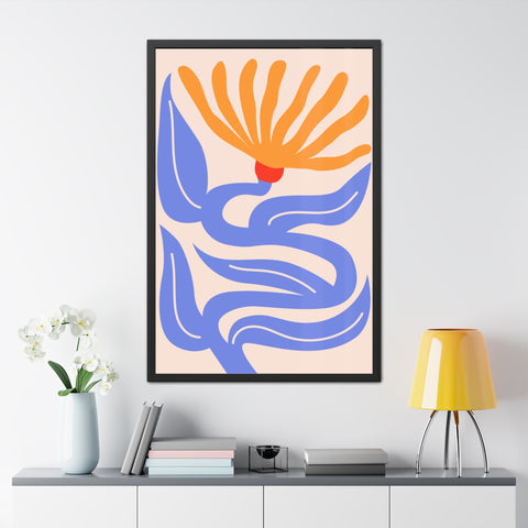Marinda 4 - Vibrant Floral Framed Poster | Modern Art Decor for Home & Office