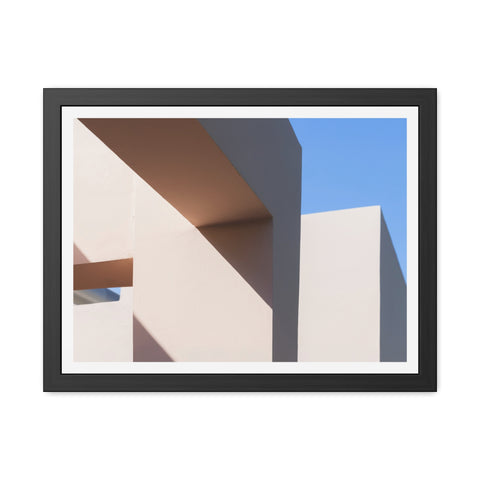 Light and Shadow - Modern Framed Poster – Abstract Architectural Design for Home Decor