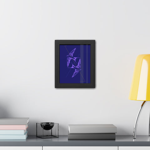 Wings 2 - Elegant Framed Bird Poster Art - Modern Decor for Nature Lovers