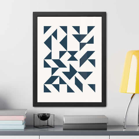 Crown 3 - Geometric Framed Poster – Modern Wall Art for Contemporary Decor