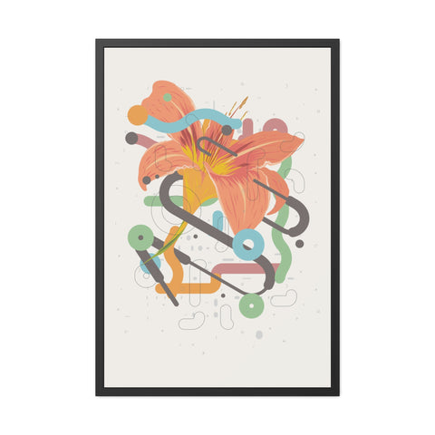 Lavish 4 - Vibrant Floral Art Framed Poster - Modern Home Decor