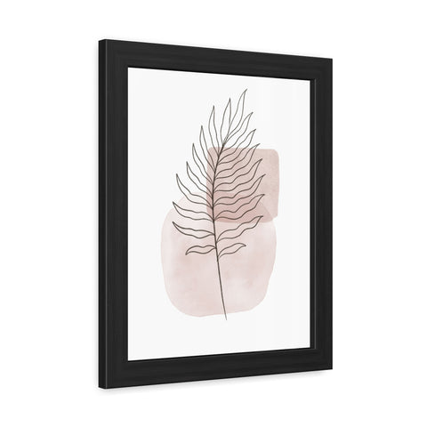 Fall 1 - Minimalist Fern Art Framed Poster - Modern Wall Decor for Home & Office