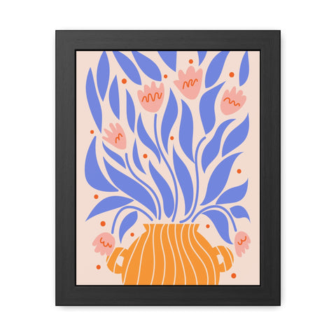 Marinda 1 - Vibrant Floral Framed Poster - Modern Home Decor