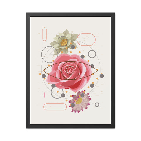 Lavish 2 - Boho Floral Framed Poster - Modern Home Aesthetic Decoration
