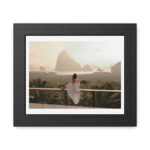 The View - Serene Landscape Framed Poster - Tranquil Nature Wall Art for Home Décor