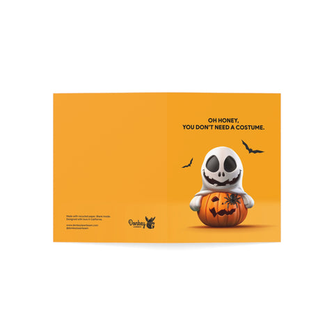 “Oh Honey, You Don't Need a Costume” Halloween Greeting Card — Halloween / Holiday Greeting Card - Illustrated, Funny, Snarky, Modern