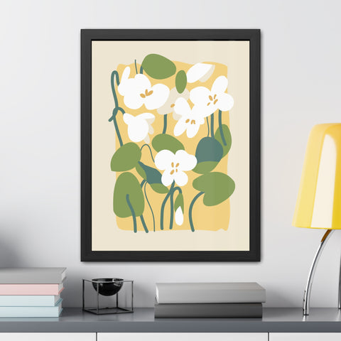 Flowers 1 - Botanical Framed Poster - Floral Wall Art for Home Decor, Perfect Gift for Nature Lovers