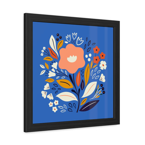 Bloom 2 - Vibrant Floral Framed Poster - Colorful Wall Art for Home Decor