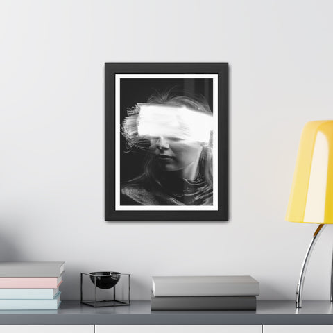 Flash of light - Portrait - Abstract Framed Poster - Modern Wall Art for Creative Spaces