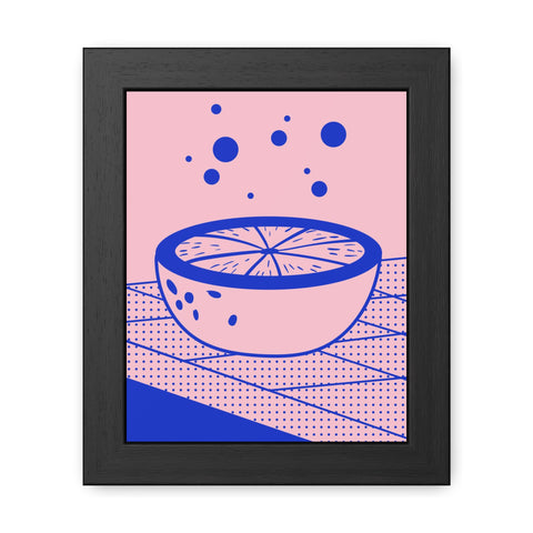 When life gives you lemons 7 - Modern Framed Poster - Vibrant Fruit Bowl Artwork for Home Decor