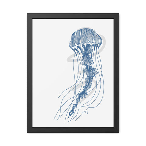 Marine Life 3 - Coastal Crab Framed Poster - Nautical Wall Art for Ocean Lovers, Beach Decor