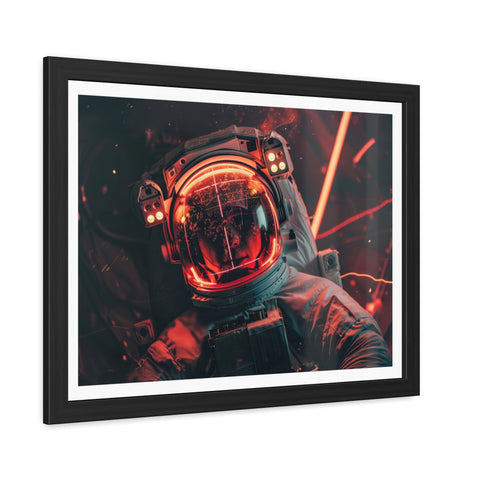 Kev - Cosmic Astronaut Framed Poster - Sci-Fi Wall Art for Space Enthusiasts