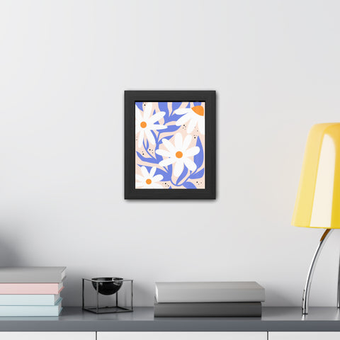 Marinda 10 - Floral Framed Poster – Cheerful Daisy Wall Art for Home Décor
